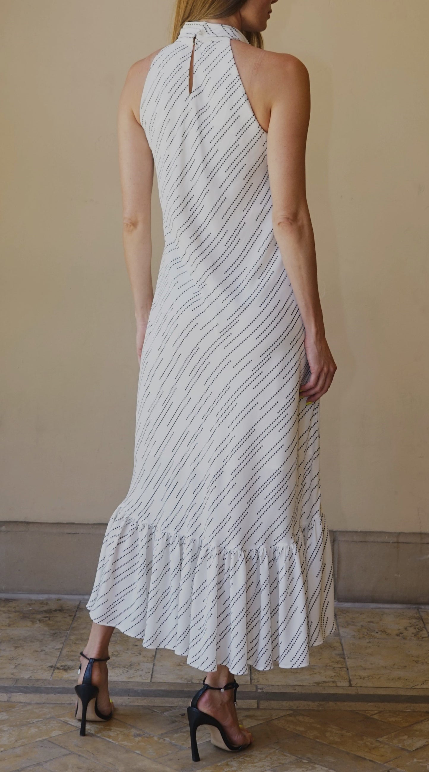 Nora Asymetrical Neck Dress